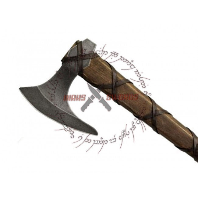Historical Vikings Axe Of Ragnar Lothbrok - Stainless Steel Replica Nordic Style W Plaque-1