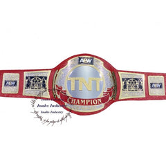AEW TNT Championship Belt Replica Wrestling Belts Genuine Leather Strap