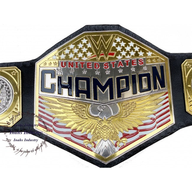 WWE United States Heavyweight Championship Wrestling Belt Adult Size with Original Leather Strap