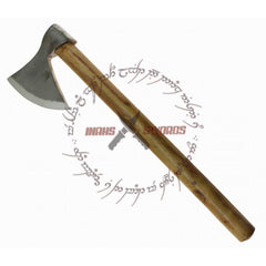 Handmade Medieval Huntsman's Camping Hatchet Steel Bearded Viking Axe Hardwood Handle
