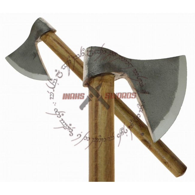 Handmade Medieval Huntsman's Camping Hatchet Steel Bearded Viking Axe Hardwood Handle