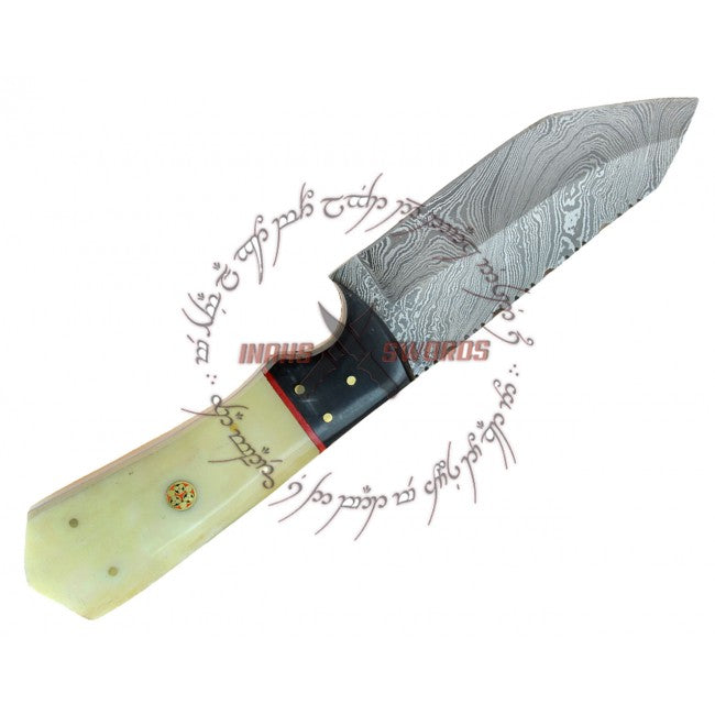 Tanto Commando Damascus Steel Survival Knife 1095 Hc