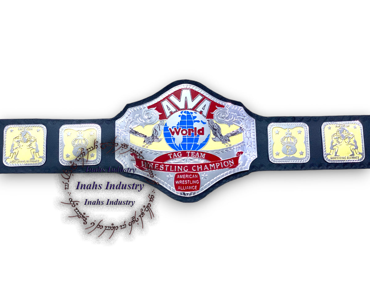 AWA World Tag Team Championship Wrestling Belt Adult Size